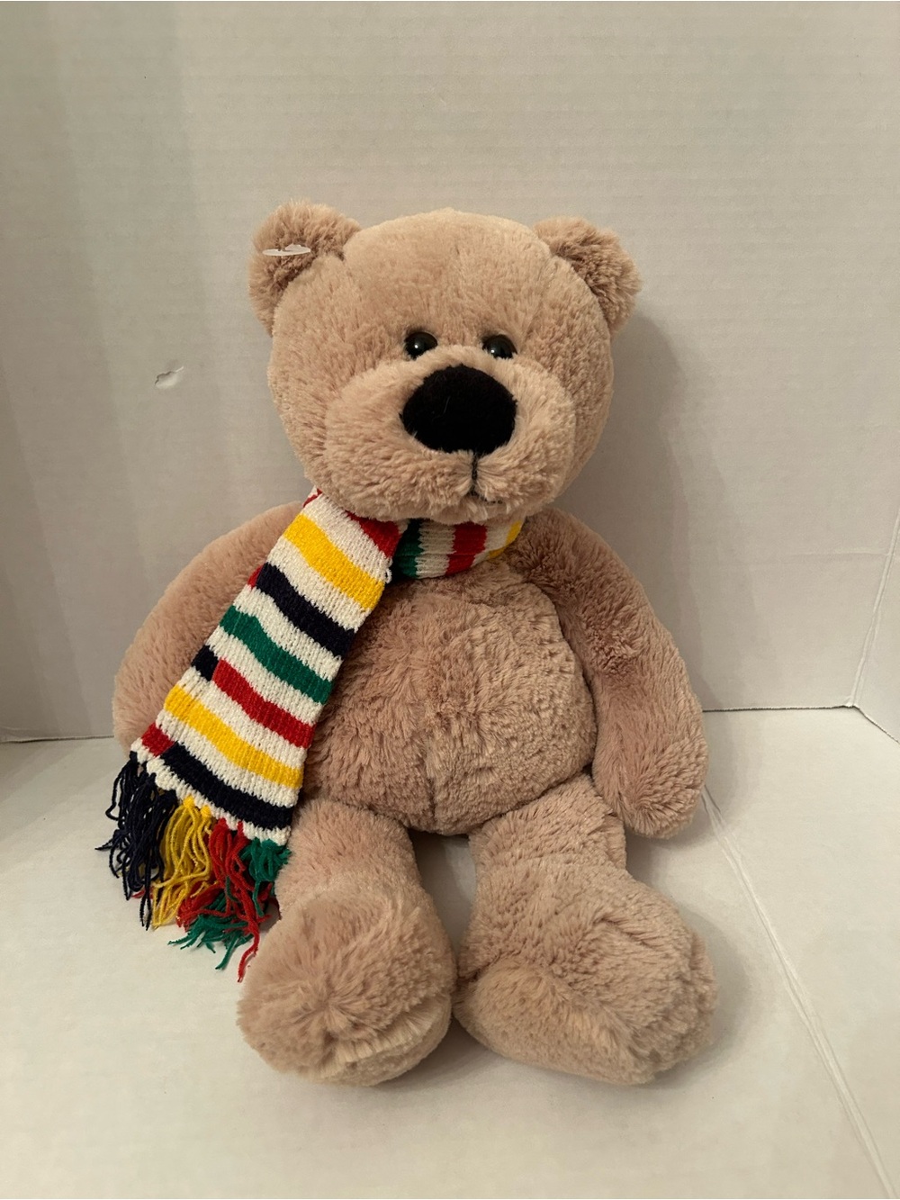 Hudson's Bay Company HBC
Plush Teddy Bear Pelly 2007 With Scarf Beige Tan